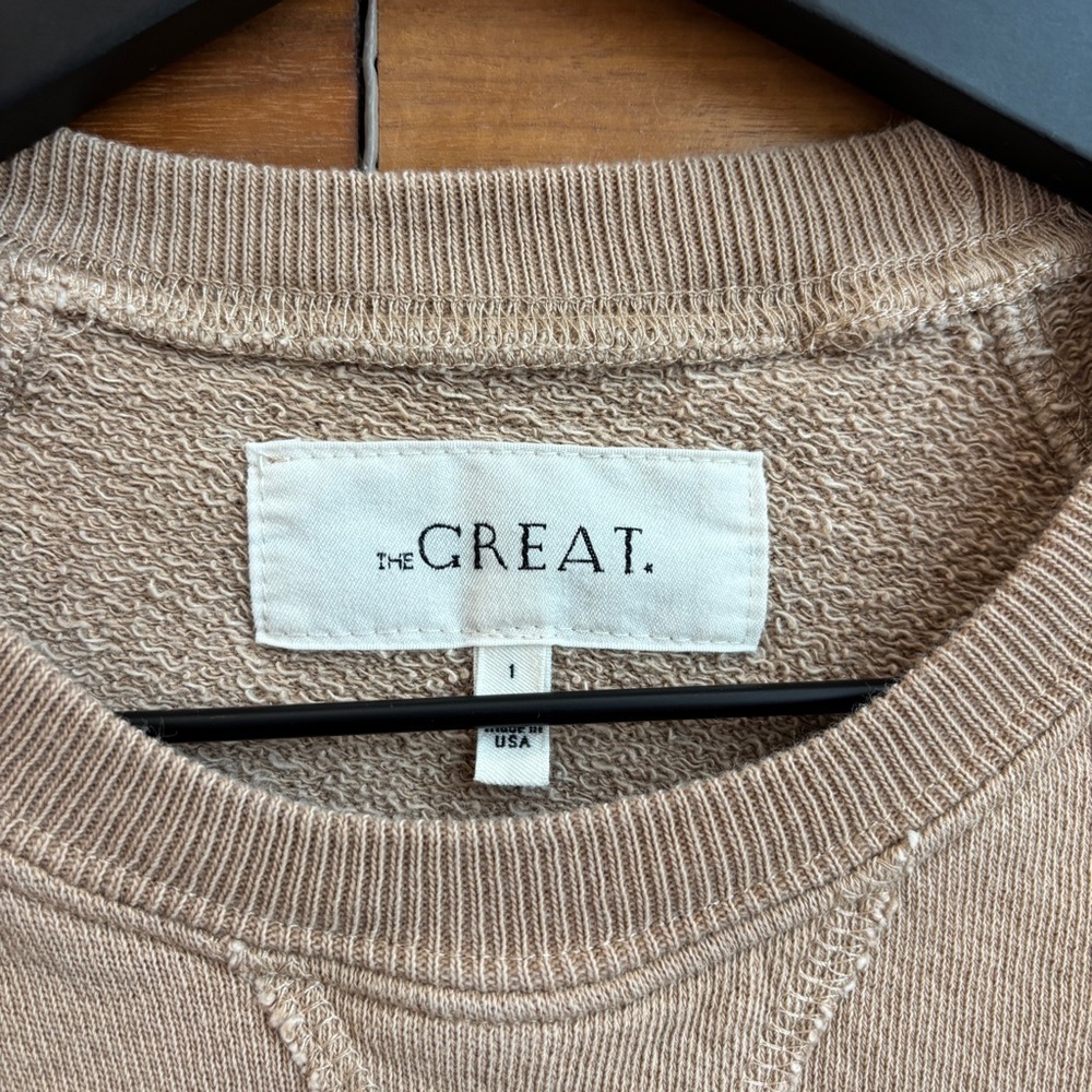 THE GREAT. THE SLOUCH SWEATSHIRT & THE STADIUM SWEATPANT, SIZE 1/S - Picture 14 of 16